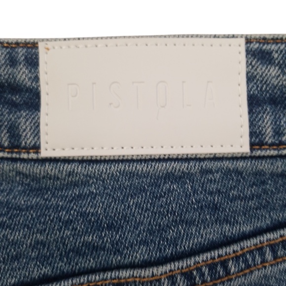 Pistola Lennon Distressed High Rise Crop Boot Jeans -Size 26 - Denny Distressed - Picture 11 of 13